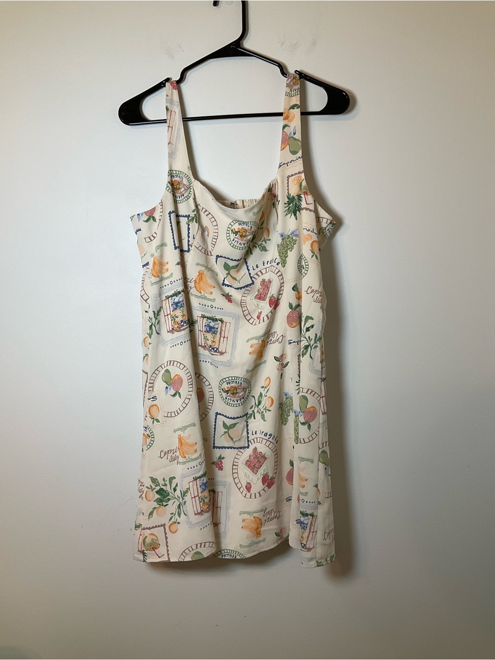 Abercrombie & Fitch Fruit Print Mini Dress XL Italy Market Sundress